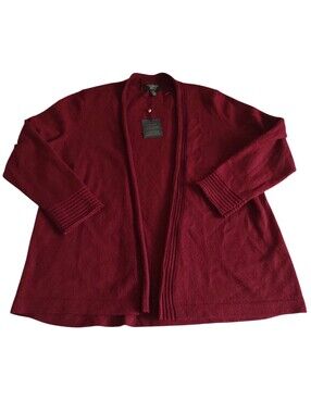 Charter Club Luxury Cashmere Large Red Sweater *Flaw*